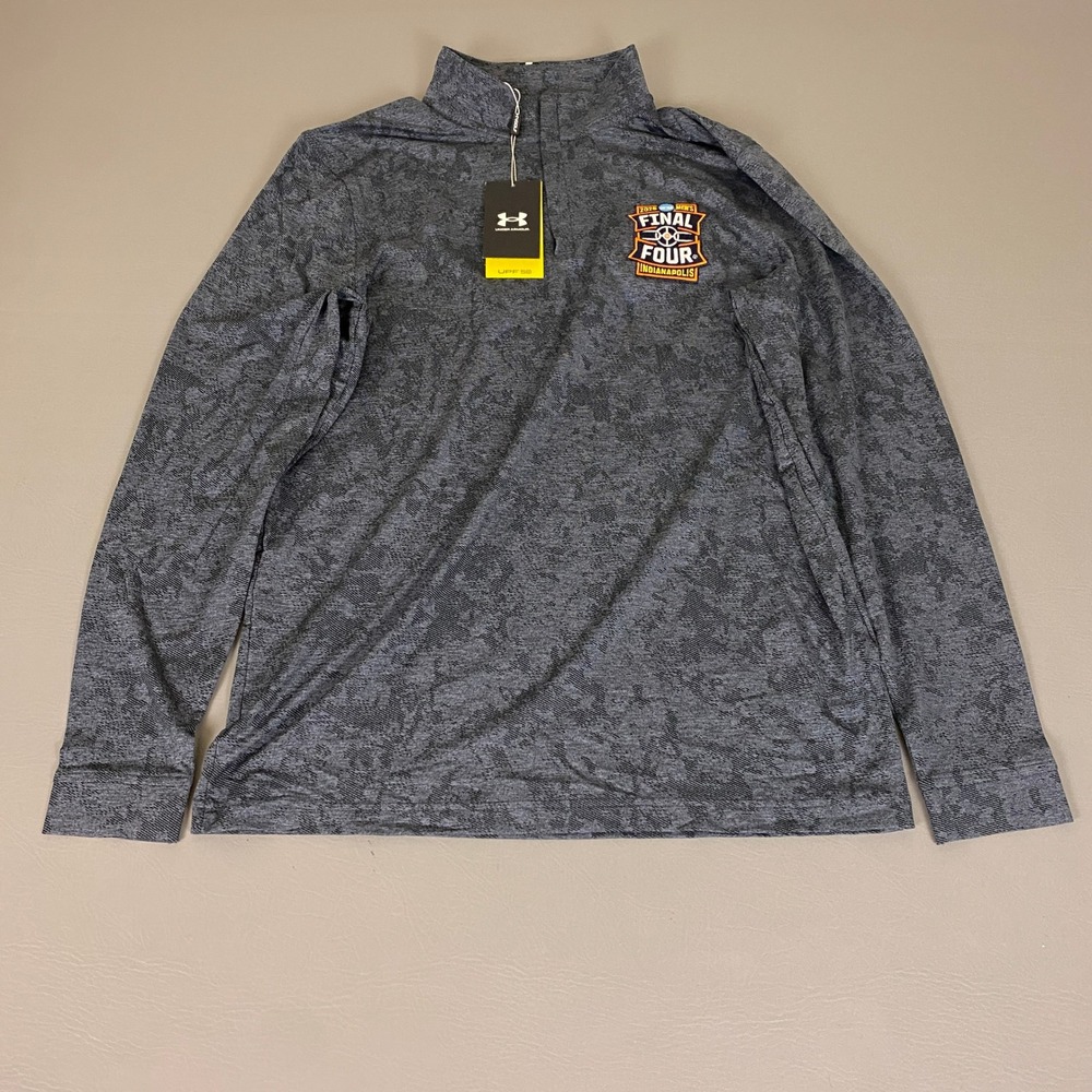 Under Armour 2026 NCAA Final Four Pullover Indianapolis 1/4 Zip Gray Medium NWT